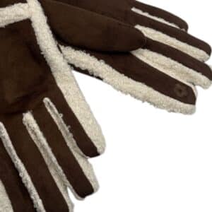Gants marrons accessoire cadeau de noël