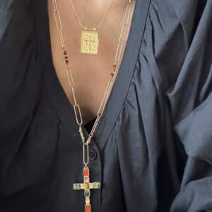 Sautoir CROIX - Doré