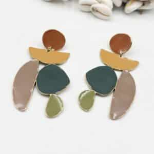 Buocles d'oreilles PICASSO - Tons d'automne