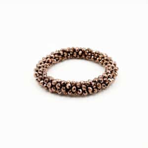 Bracelet chouchou FANNY - Marron
