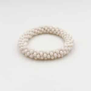 Bracelet chouchou FANNY - Blanc