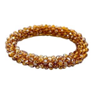 Bracelet chouchou FANNY - Ocre