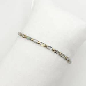 Bracelet élastique NOA - Doré & Essence