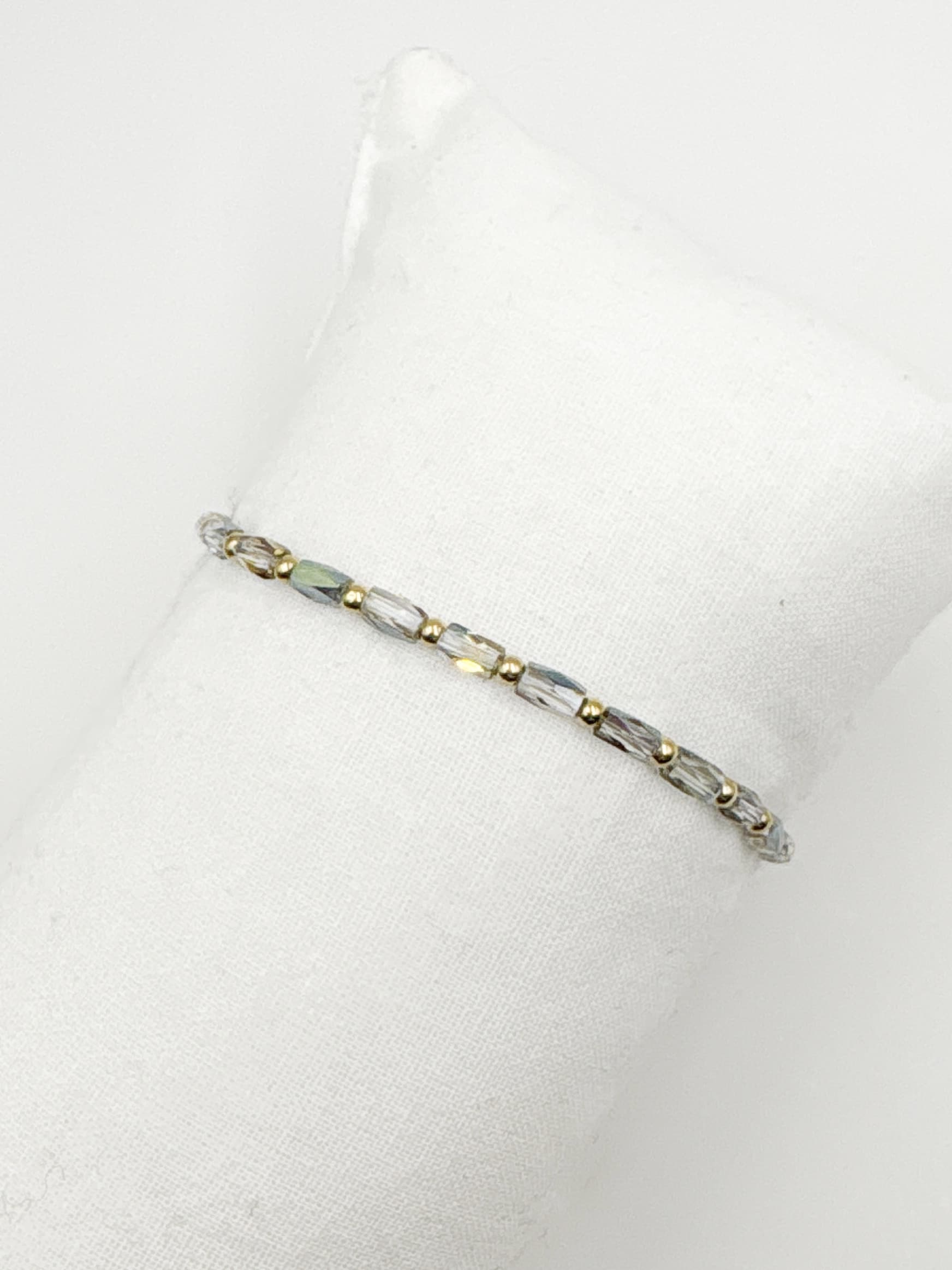 Bracelet élastique NOA - Doré & Essence