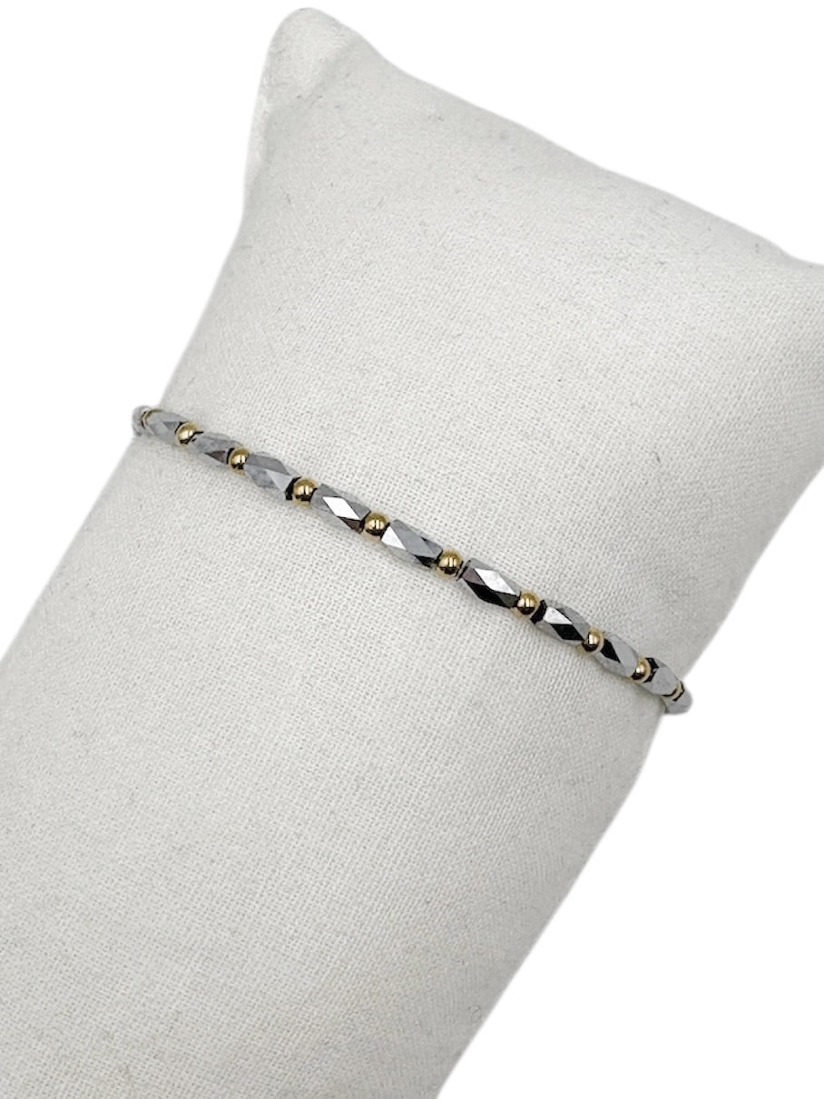 Bracelet élastique NOA - Doré & Argenté