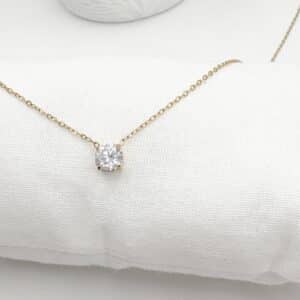 Collier Solitaire - Doré
