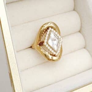 Bague STRASS - Doré