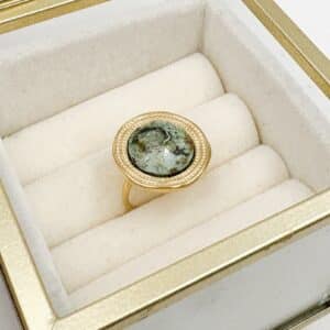 Copie Bague RIL - Doré & Vert de gris