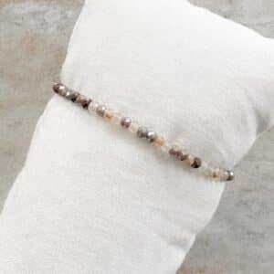 Bracelet élastique en perles de verre