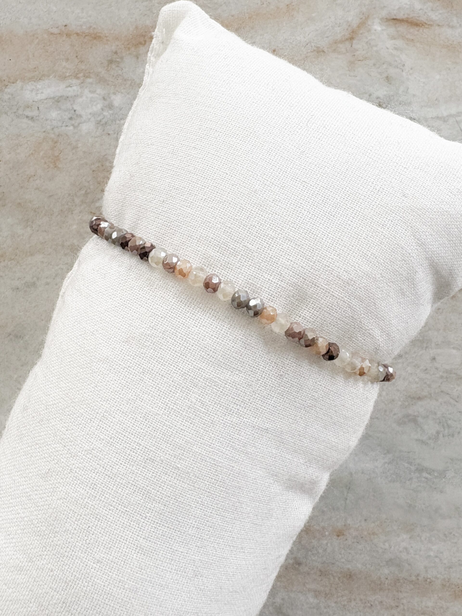 Bracelet élastique en perles de verre