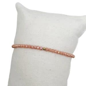 Bracelet ALLI - Doré & Saumon