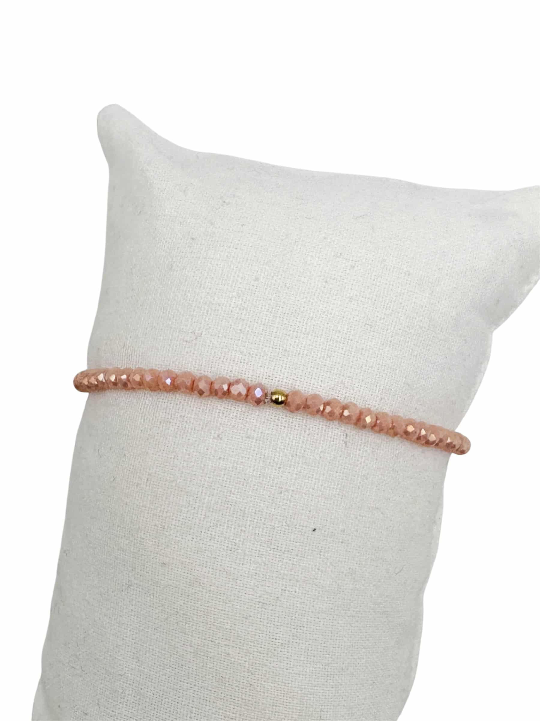 Bracelet ALLI - Doré & Saumon