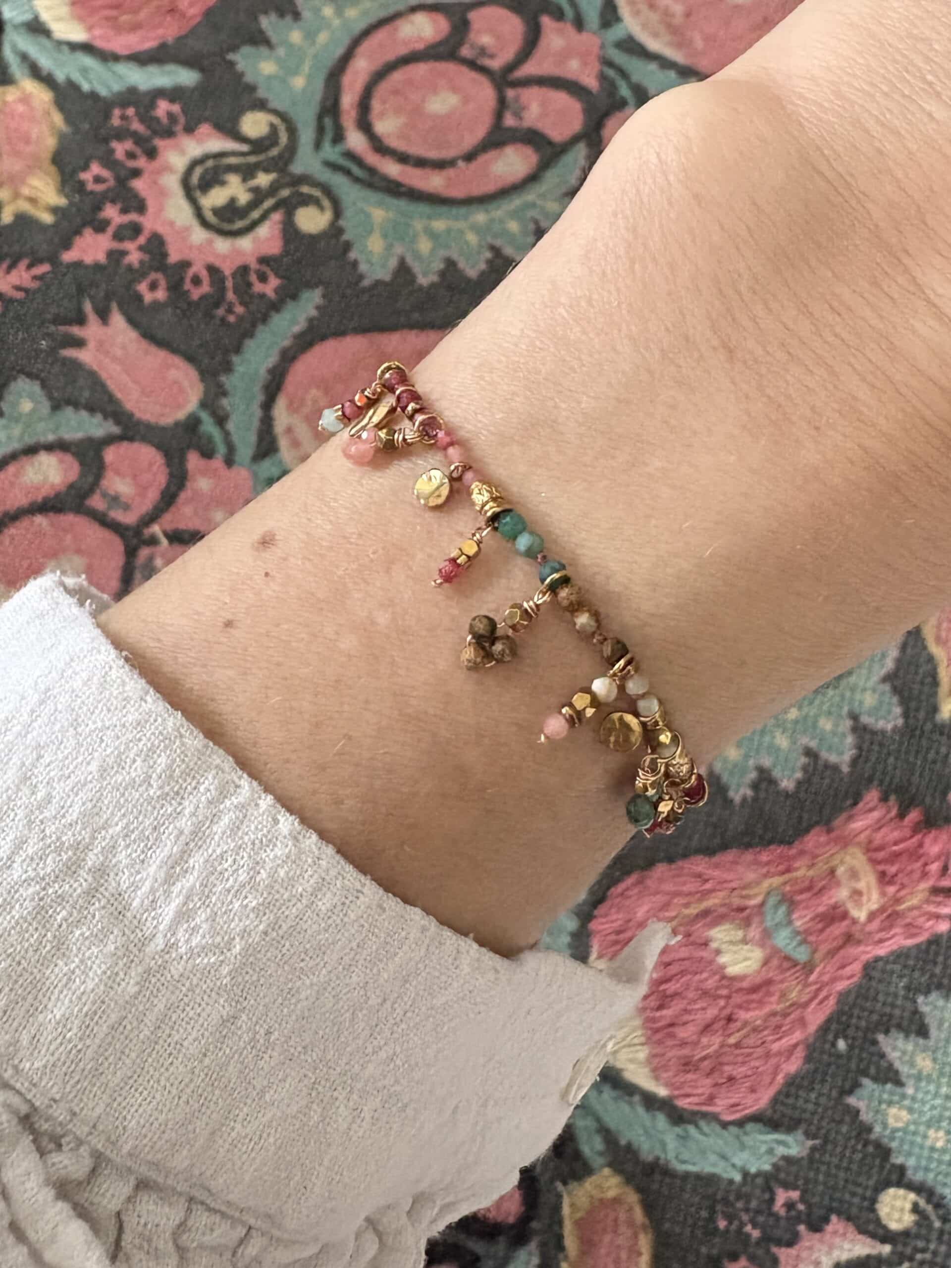 Bracelet BOHEME - Doré & Multicolore – Image 2