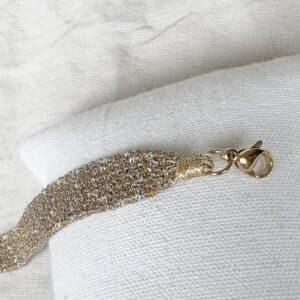 Bracelet manchette bicolore