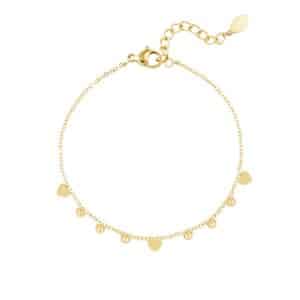 Bracelet ribambelle avec petits coeurs bijou en acier inoxydable