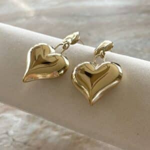 Boucles d'oreilles HEARTY - Doré