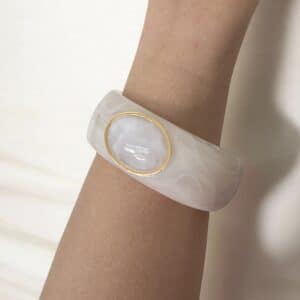 Manchette SUMMER - Doré & Blanc