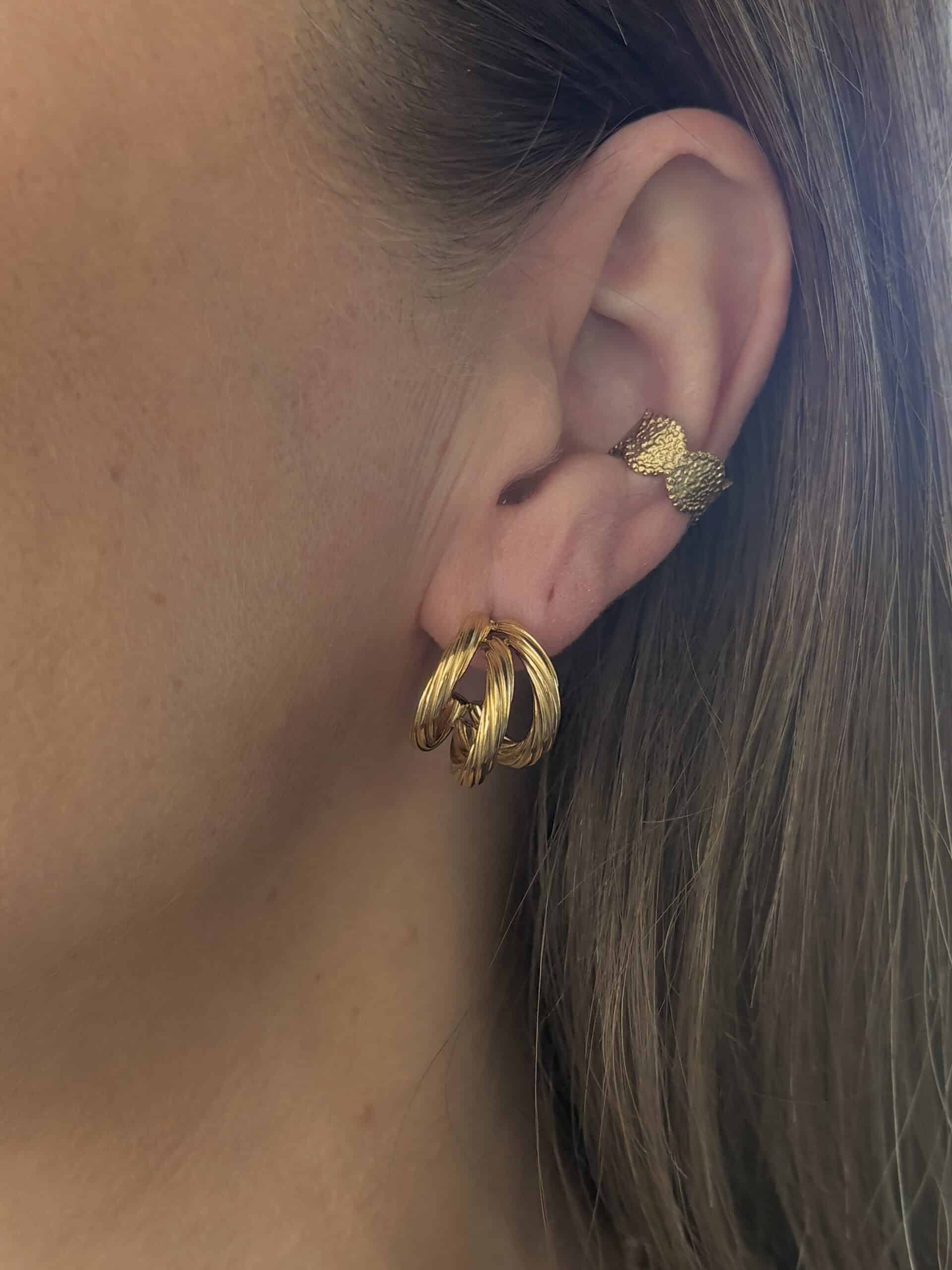 Boucles d'oreilles TRINIDADE - DORÉ – Image 2