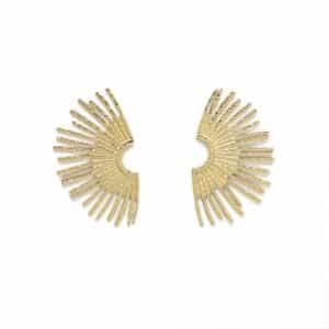 Boucles d'orielles DEMI SOLEIL - Doré
