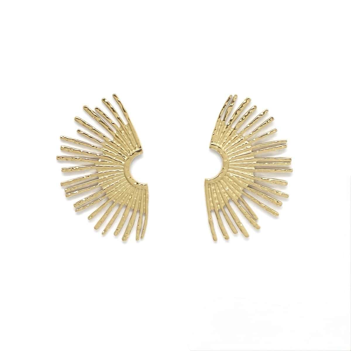 Boucles d'orielles DEMI SOLEIL - Doré