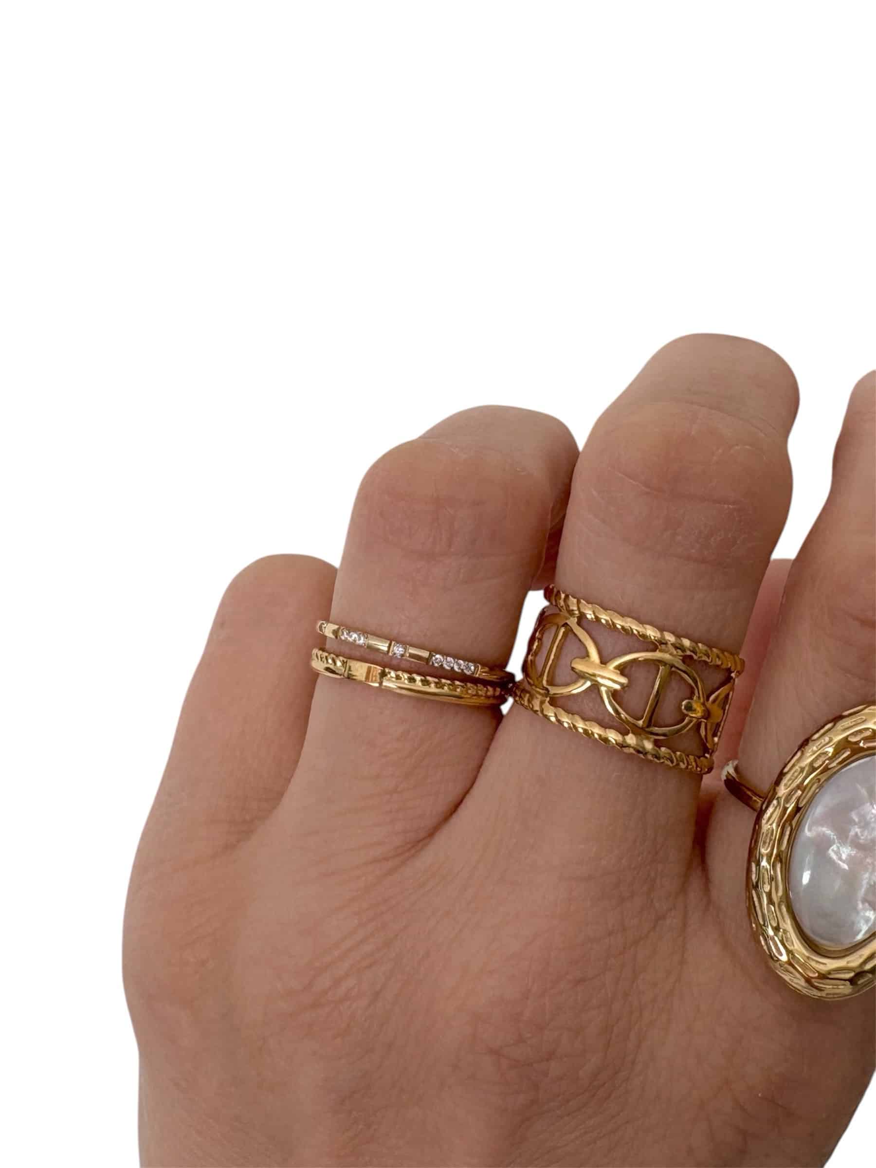 Bague ELOA - Doré – Image 3