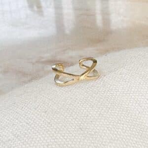 Bague d’oreille X • Doré