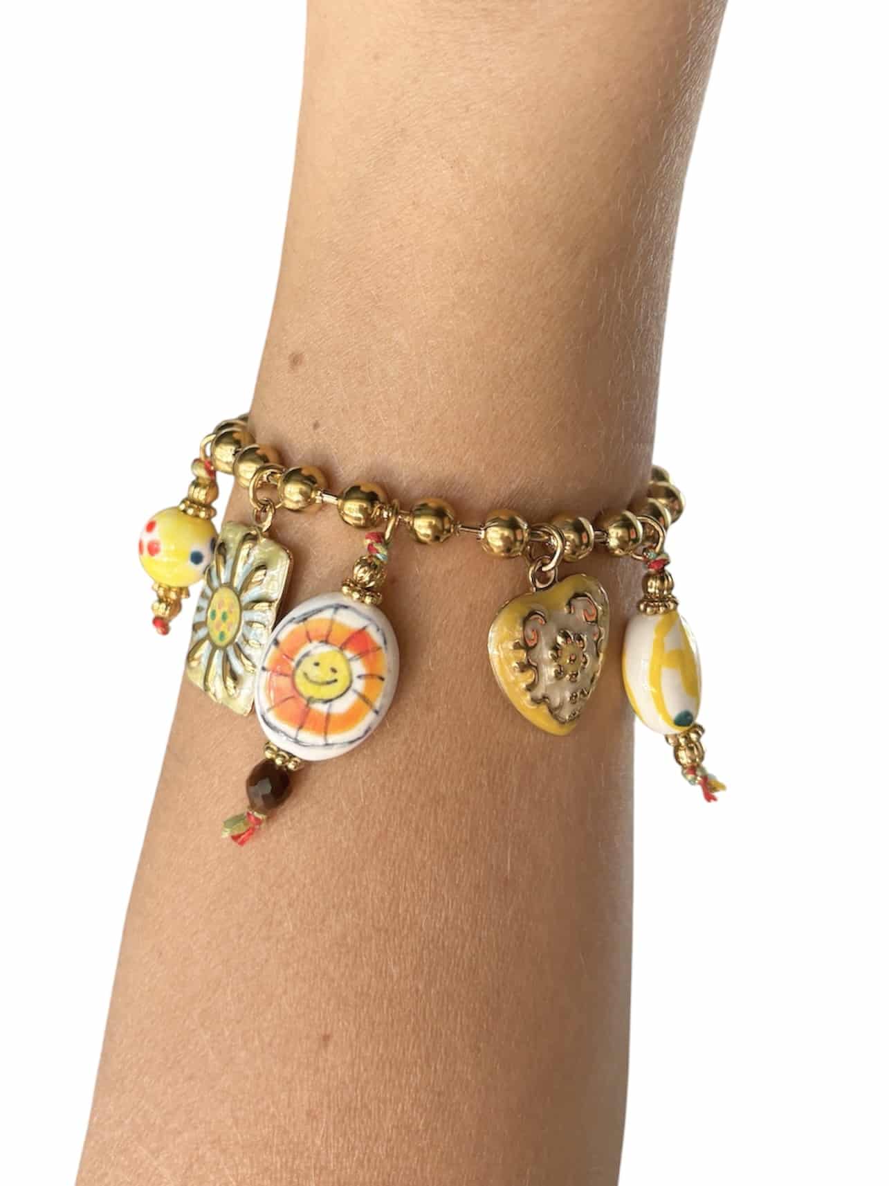 BRACELET À PAMPILLES EN ACIER INOXYDABLE BIJOU