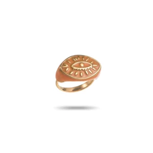 Bague ASMA • Doré et Orange