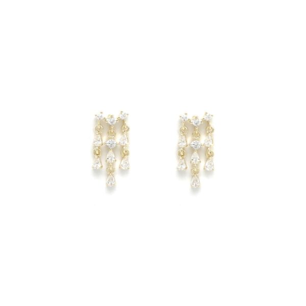 BOUCLES d'oreilles pendantes à strass