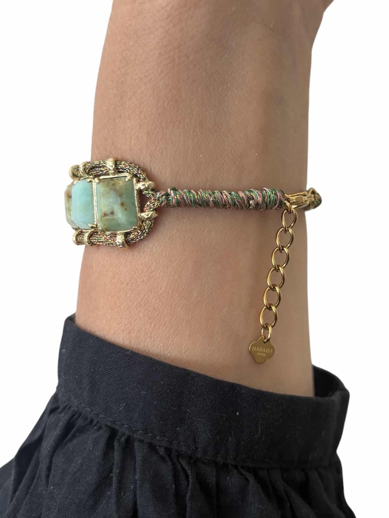 Bracelet LILIE - Doré & Vert de gris – Image 2