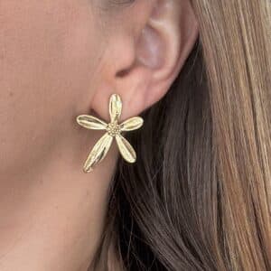 Boucles d'oreilles PAQUERETTE - DORÉ