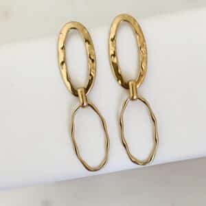 Boucles d'oreilles pendante ERIKA - Doré