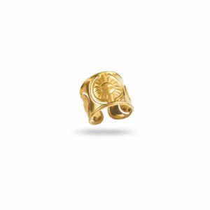 Bague large SOLEIL - Doré