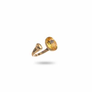 Bague ASSIA - Dorée et jaune