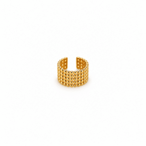 Bague d'oreille en acier inoxydable doré - Ear cuff waterproof La boutique de Cha Ce bijou en acier inoxydable habille votre oreille sans que cette dernière ne soir percée.