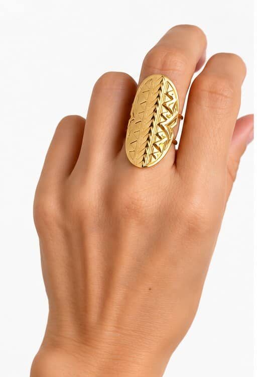 Bague en acier inoxydable bijou femme