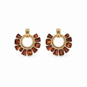 Boucles d'oreilles ANDIE - Doré & Ocre