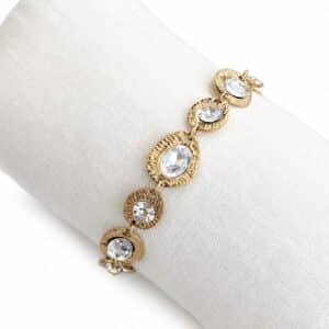 Bracelet SHINY MARION - Doré & Blanc