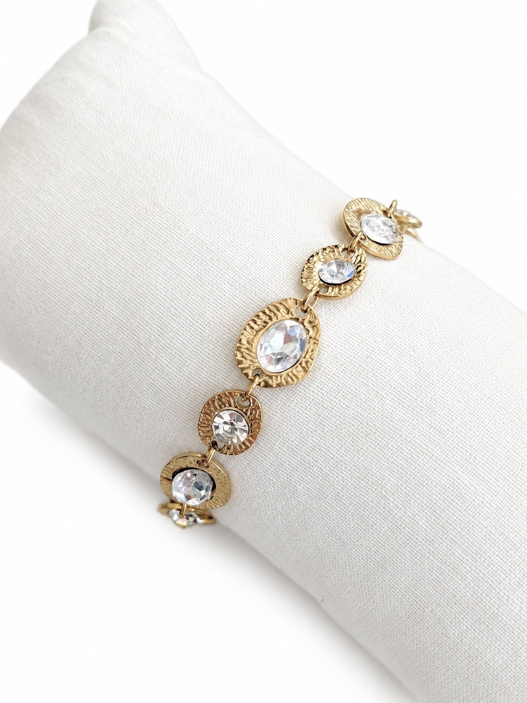 Bracelet SHINY MARION - Doré & Blanc