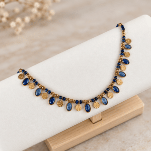 Collier BOHEMIA - Doré & Bleu