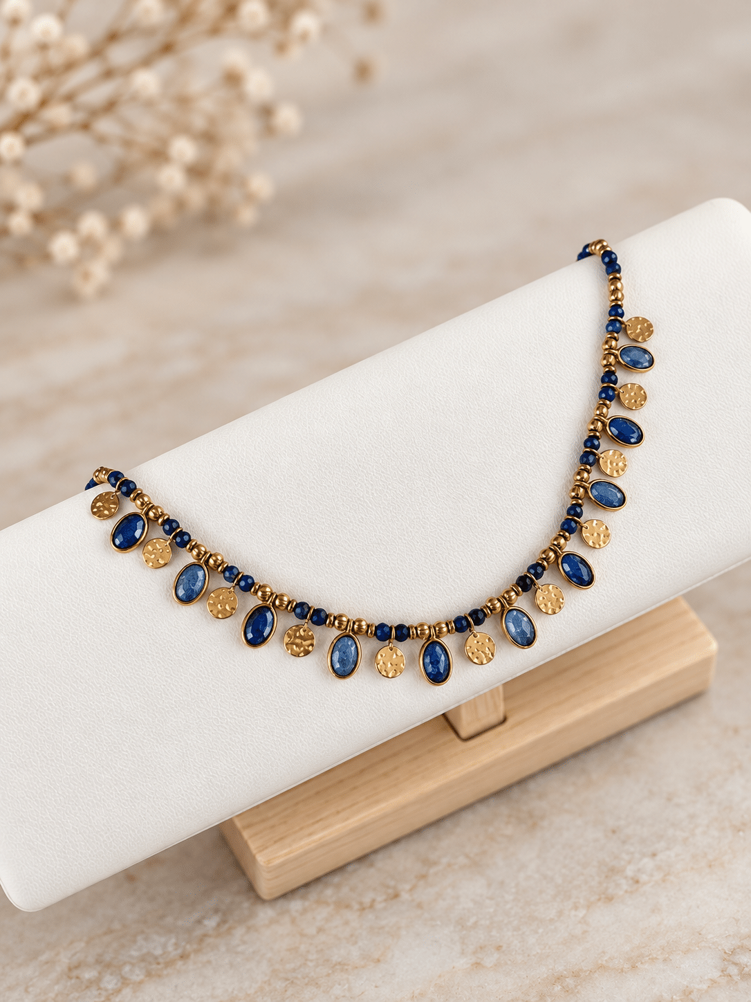 Collier BOHEMIA - Doré & Bleu