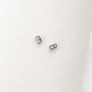 Boucles d'oreilles MINI STRASS - Argent